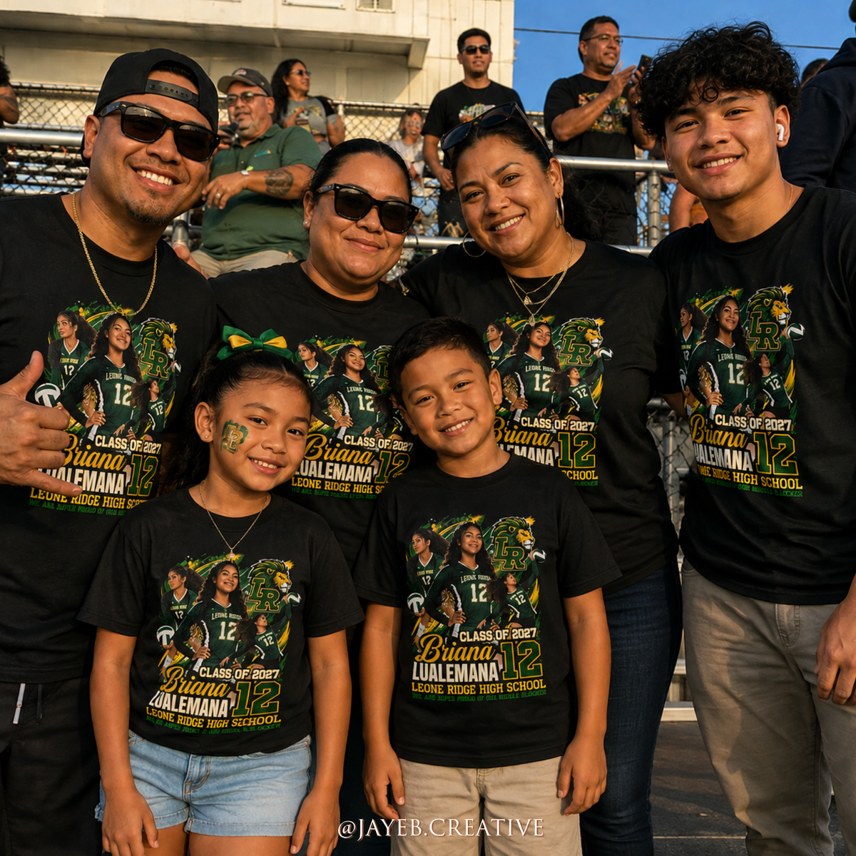 Senior Night Sports Tshirt Design -  Volleyball Green Tribal | For DTF Print - Canva Editable