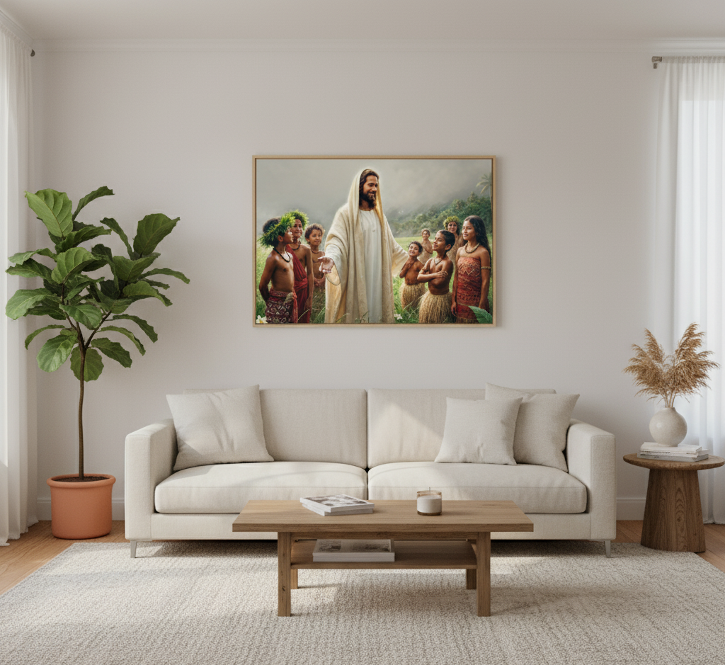 Canvas Portrait - Encircled in His love